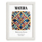 Matera, Italy – Travel Print, placed in minimal white frame