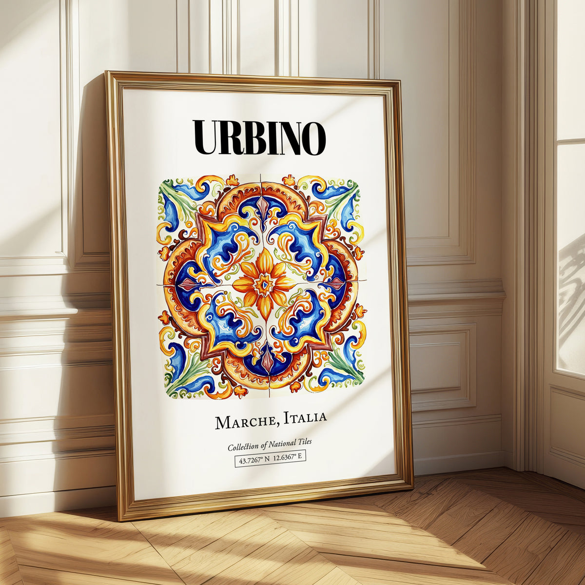 Urbino, Italy – Away From Home Poster, styled in a charming Paris street view