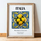 Italia, Repubblica Italiana – Travel Print, in wooden frame leaning on the floor