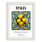 Italia, Repubblica Italiana – Travel Print, placed in minimal white frame