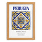 Perugia, Italy – Travel Print, set in oak frame