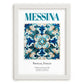 Messina, Italy – Architectural Travel Art, placed in minimal white frame