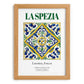La Spezia, Italy – Tourist Destination Poster, set in oak frame