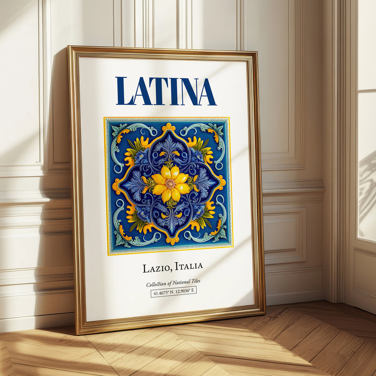 Latina, Italy – Global Cities Wall Print, styled in a charming Paris street view
