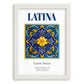 Latina, Italy – Global Cities Wall Print, placed in minimal white frame