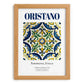 Oristano, Italy – Travel Print, set in oak frame