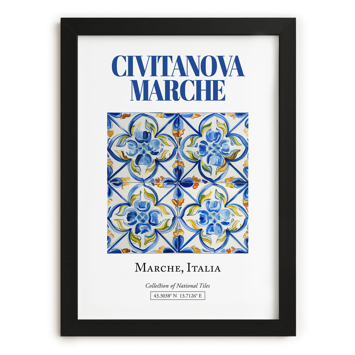 Civitanova Marche, Italy – Travel Print, in sleek black frame