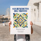 San Benedetto del Tronto, Italy – Architectural Travel Art, no-text version framed in wood