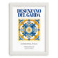 Desenzano del Garda, Italy – Travel Poster, placed in minimal white frame