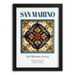 San Marino, Italy – Country Culture Poster, in sleek black frame