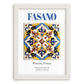 Fasano, Italy – Travel Memories Wall Print, placed in minimal white frame