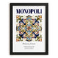 Monopoli, Italy – Travel Poster, in sleek black frame