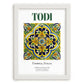 Todi, Italy – Travel Print, placed in minimal white frame