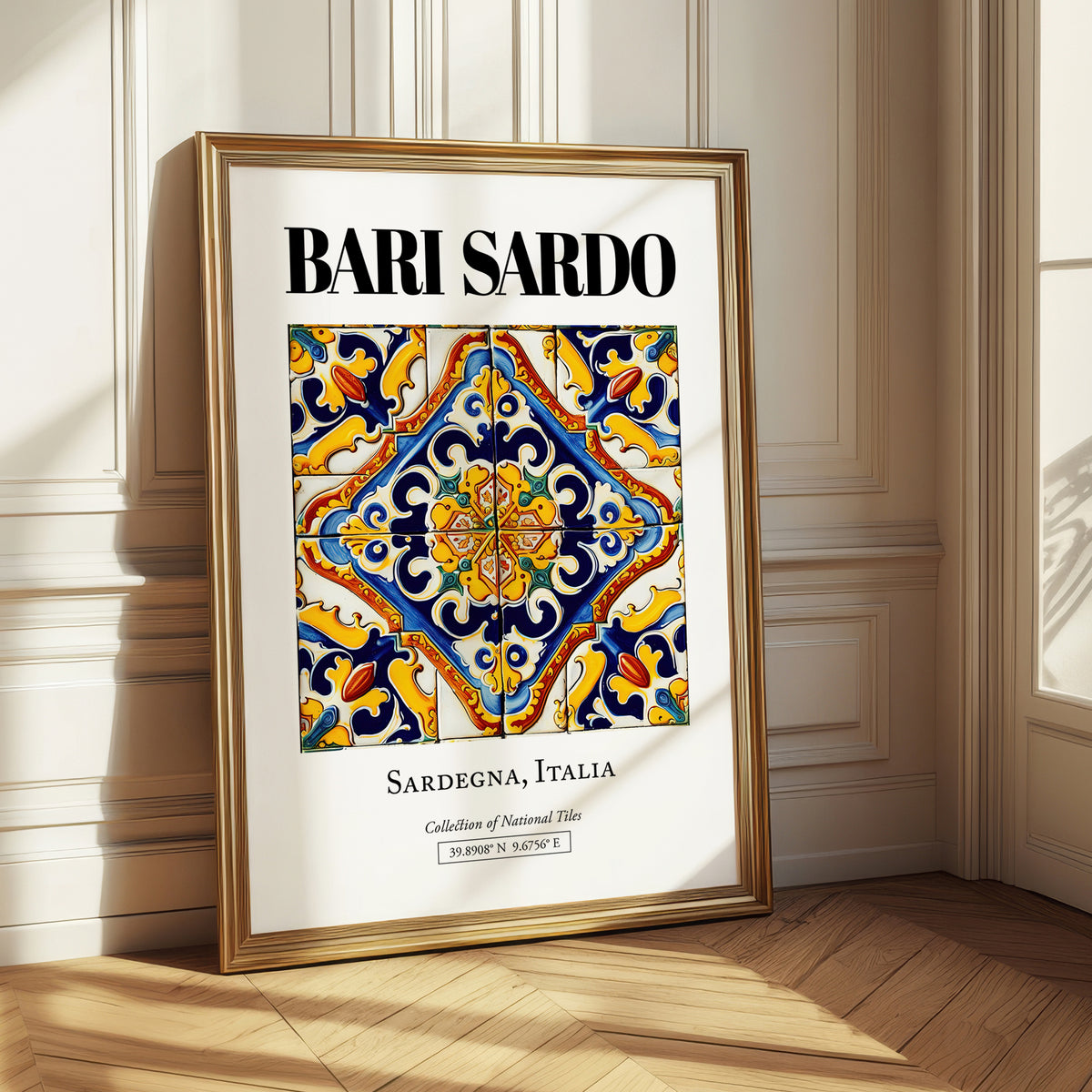 Bari Sardo, Italy – Travel Poster, styled in a charming Paris street view