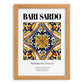 Bari Sardo, Italy – Travel Poster, set in oak frame