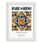 Bari Sardo, Italy – Travel Poster, placed in minimal white frame