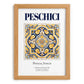 Peschici, Italy – Minimalist Travel Print, set in oak frame