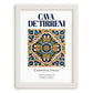 Cava de' Tirreni, Italy – Travel Poster, placed in minimal white frame