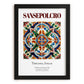 Sansepolcro, Italy – Minimalist Travel Print, in sleek black frame