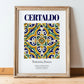 Certaldo, Italy – Travel Print, in wooden frame leaning on the floor