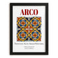 Arco, Italy – Travel Poster, in sleek black frame