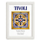 Tivoli, Italy – Travel Print, placed in minimal white frame