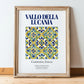 Vallo della Lucania, Italy – Travel Poster, in wooden frame leaning on the floor