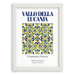Vallo della Lucania, Italy – Travel Poster, placed in minimal white frame