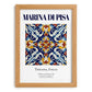Marina di Pisa, Italy – Tourist Destination Poster, set in oak frame