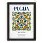 Puglia (Apulia), Italy – Travel Poster, in sleek black frame