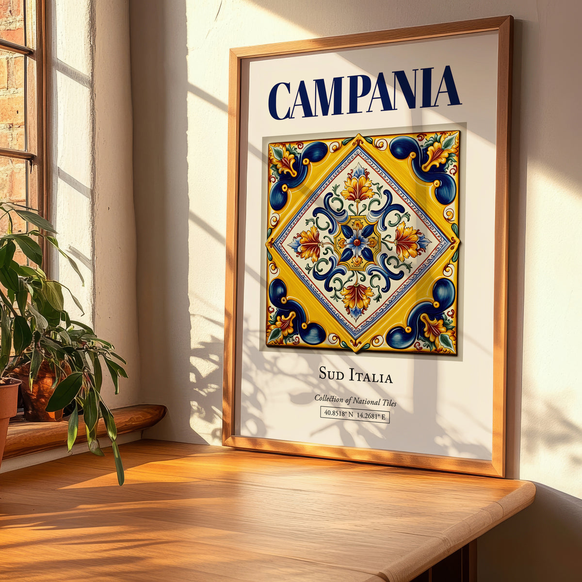 Campania, Italy – Global Cities Wall Print, clean layout with no caption