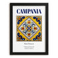 Campania, Italy – Global Cities Wall Print, in sleek black frame