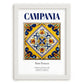 Campania, Italy – Global Cities Wall Print, placed in minimal white frame