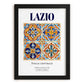 Lazio, Italy – Travel Wall Art, in sleek black frame