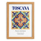 Toscana (Tuscany), Italy – Travel Wall Decor, set in oak frame
