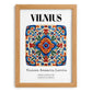 Vilnius, Lithuania – Travel Print, set in oak frame