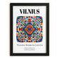 Vilnius, Lithuania – Travel Print, in sleek black frame