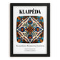 Klaipėda, Lithuania – Cityscape Wall Art, in sleek black frame