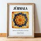 Jūrmala, Latvia – Travel Print, in wooden frame leaning on the floor