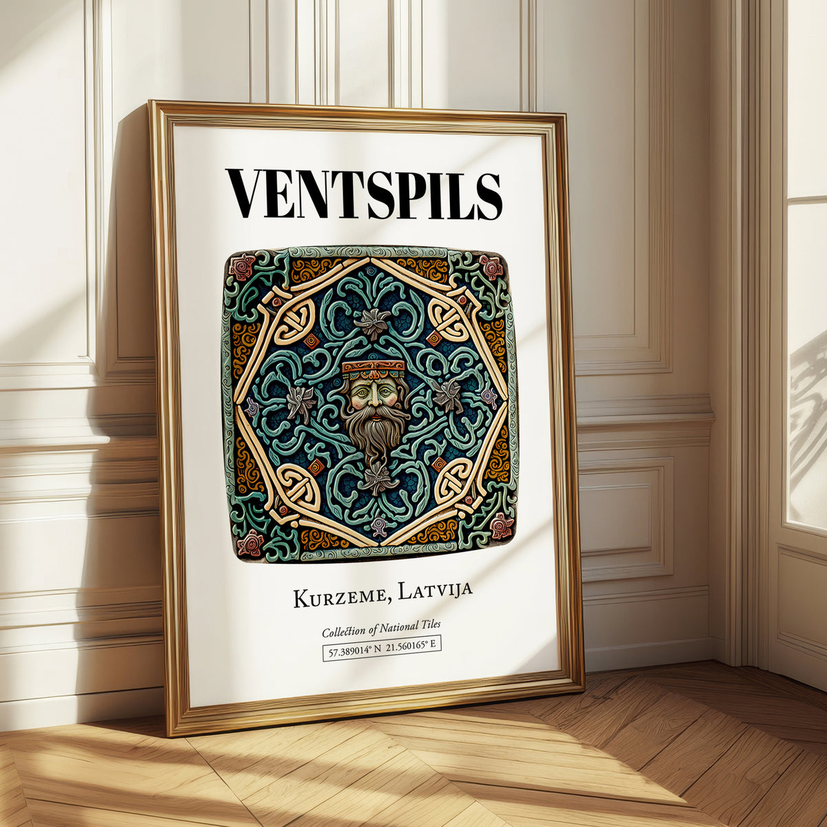 Ventspils, Latvia – Travel Print, styled in a charming Paris street view