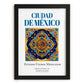 Ciudad de México, Mexico – Travel Print, in sleek black frame