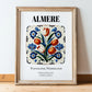 Almere, Netherlands – Travel Wall Decor, in wooden frame leaning on the floor