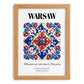 Warsaw, Poland – World Travel Art, set in oak frame