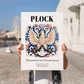 Płock, Poland – Travel Wall Art, no-text version framed in wood