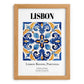 Lisbon, Portugal – Travel Print, set in oak frame