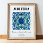 Albufeira, Portugal – Travel Print, in wooden frame leaning on the floor