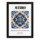 Aveiro, Portugal – Travel Poster, in sleek black frame