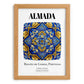 Almada, Portugal – Travel Poster, set in oak frame