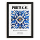 Portugal, Portugal – Travel Wall Decor, in sleek black frame