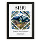 Sibiu, Romania – Travel Print, in sleek black frame